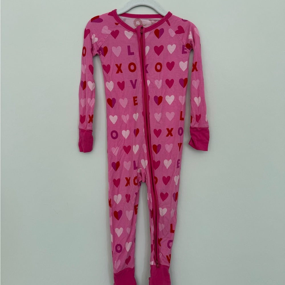 Little Sleepies XOXO Valentines Zippy 18-24mo